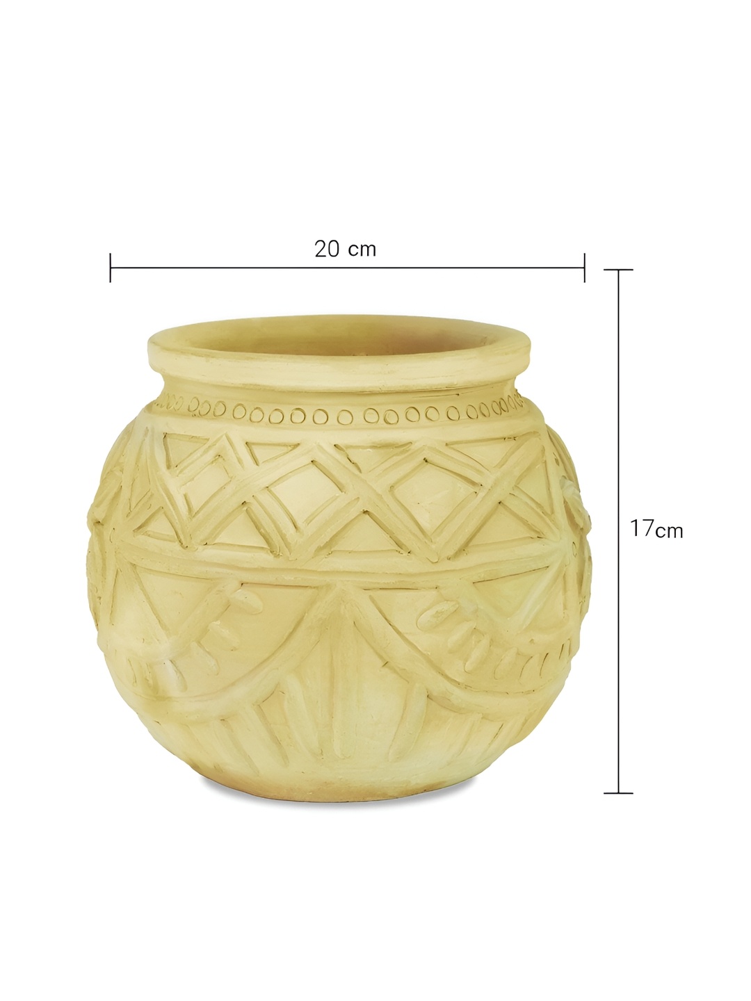 

Swadeh Leaf Foilage Clay Planter, Brown