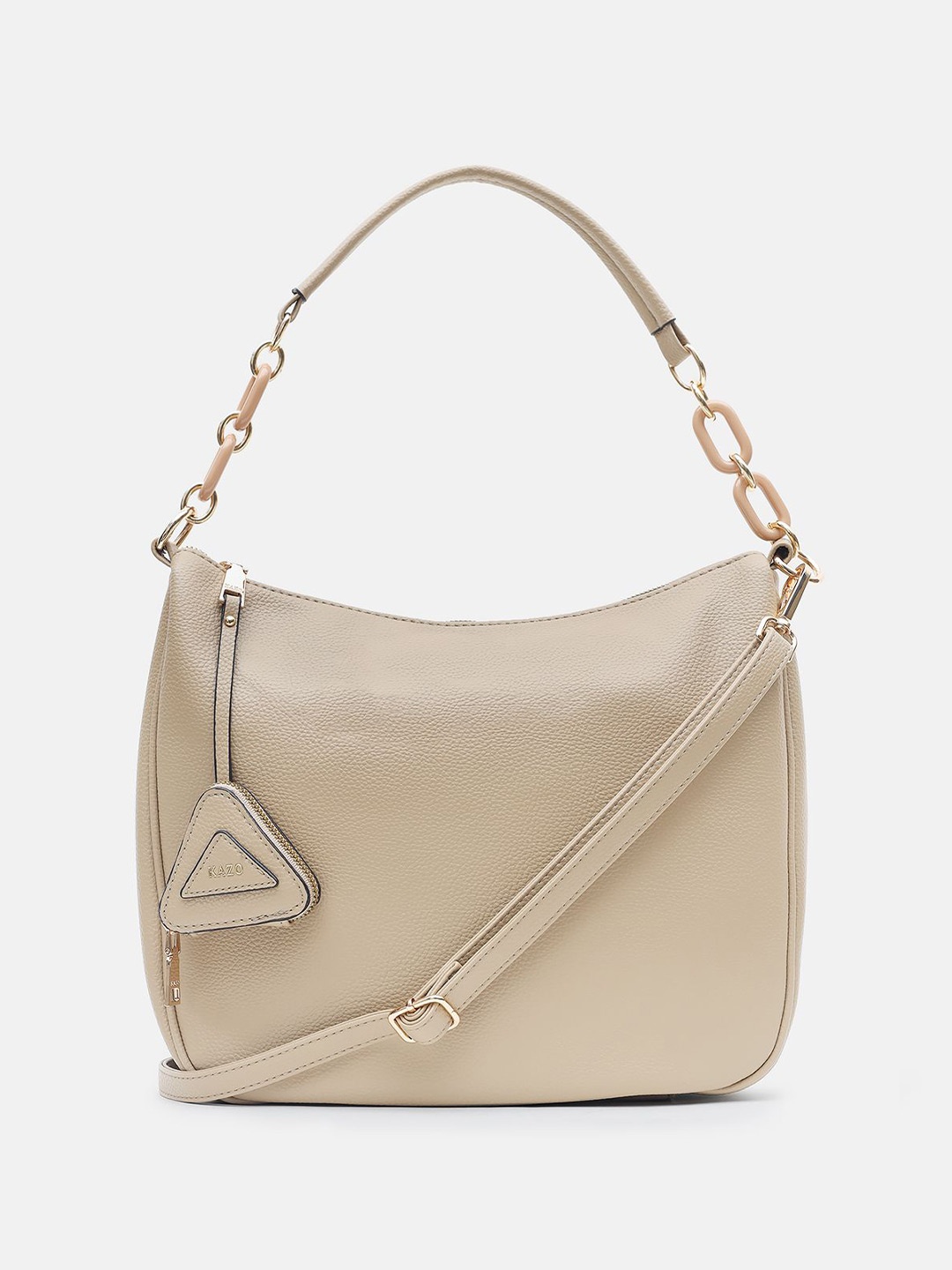 

Kazo Women Structured Handheld Bag, Coffee brown