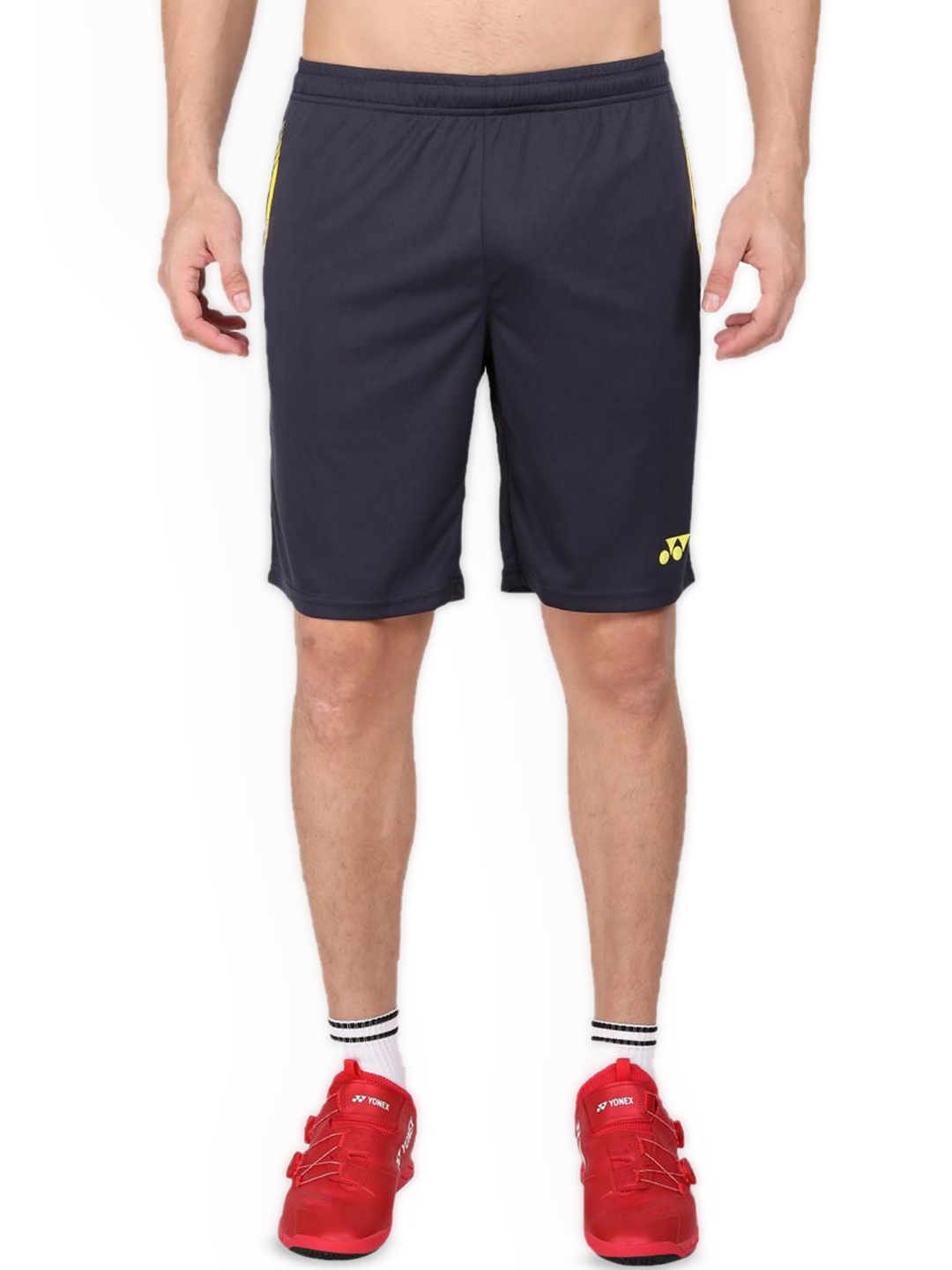 

YONEX Men Solid Sports Shorts, Black