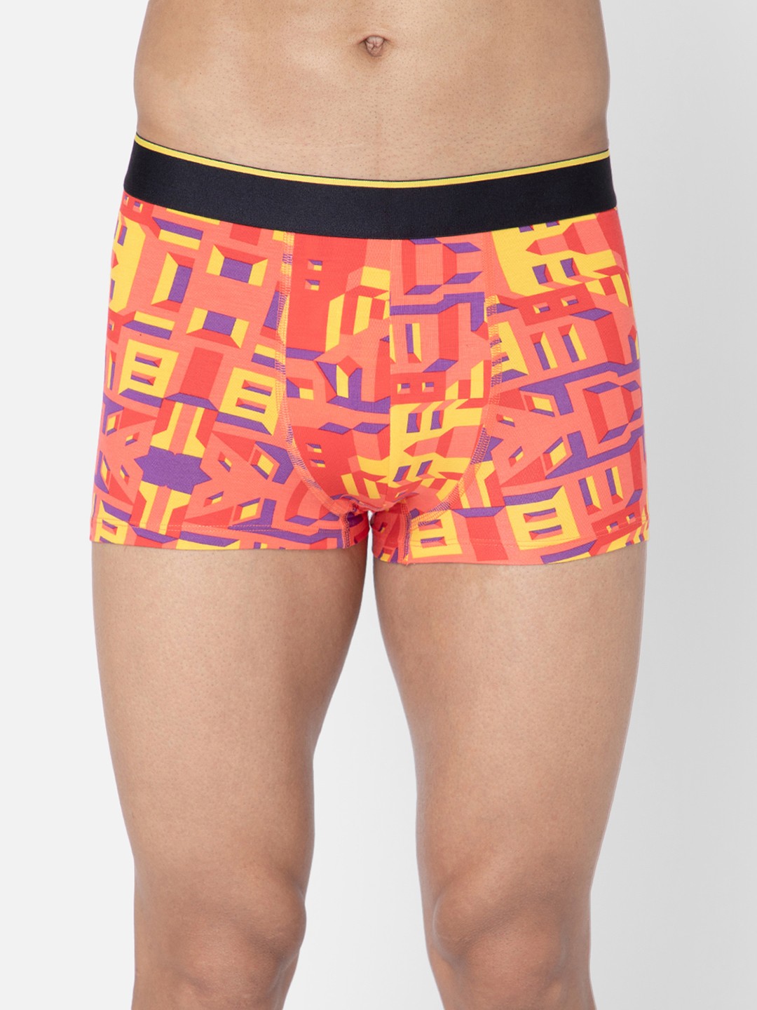 

bummer Men Printed Micro Modal Bricked Trunk TRBR01XXL, Red