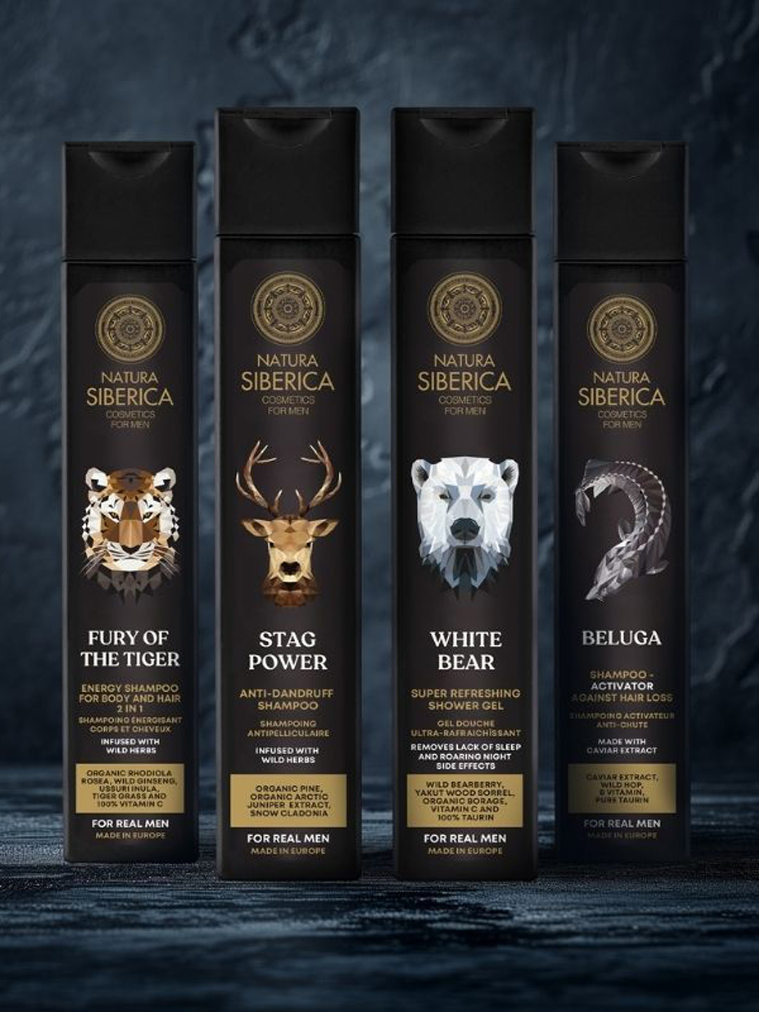 

Natura Siberica Men Fury Of The Tiger Energy Shampoo- 250 ml, Black