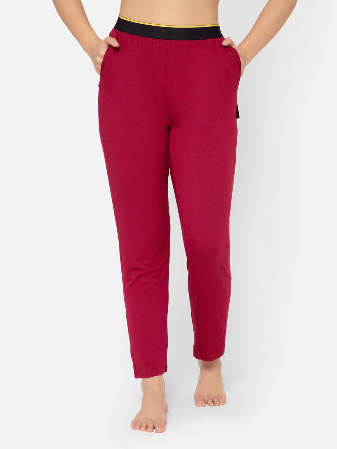 

Bummer Women Micro Modal Gelada Lounge Pant, Maroon