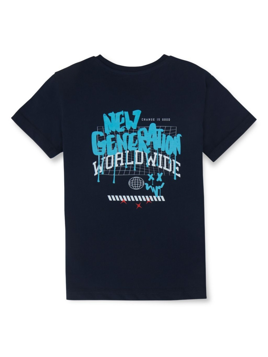 

Gini and Jony Boys Graphic Printed Round Neck Cotton T-shirt, Navy blue