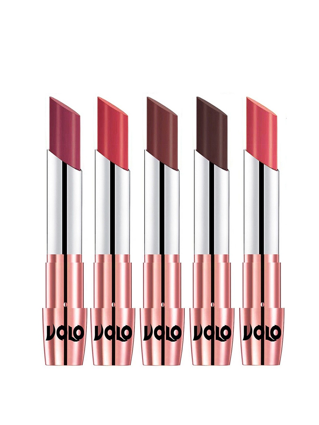 

VOLO Set Of 5 Creme Matte Lipstick - 3.5g Each - 31-33-34-35-37, Multi