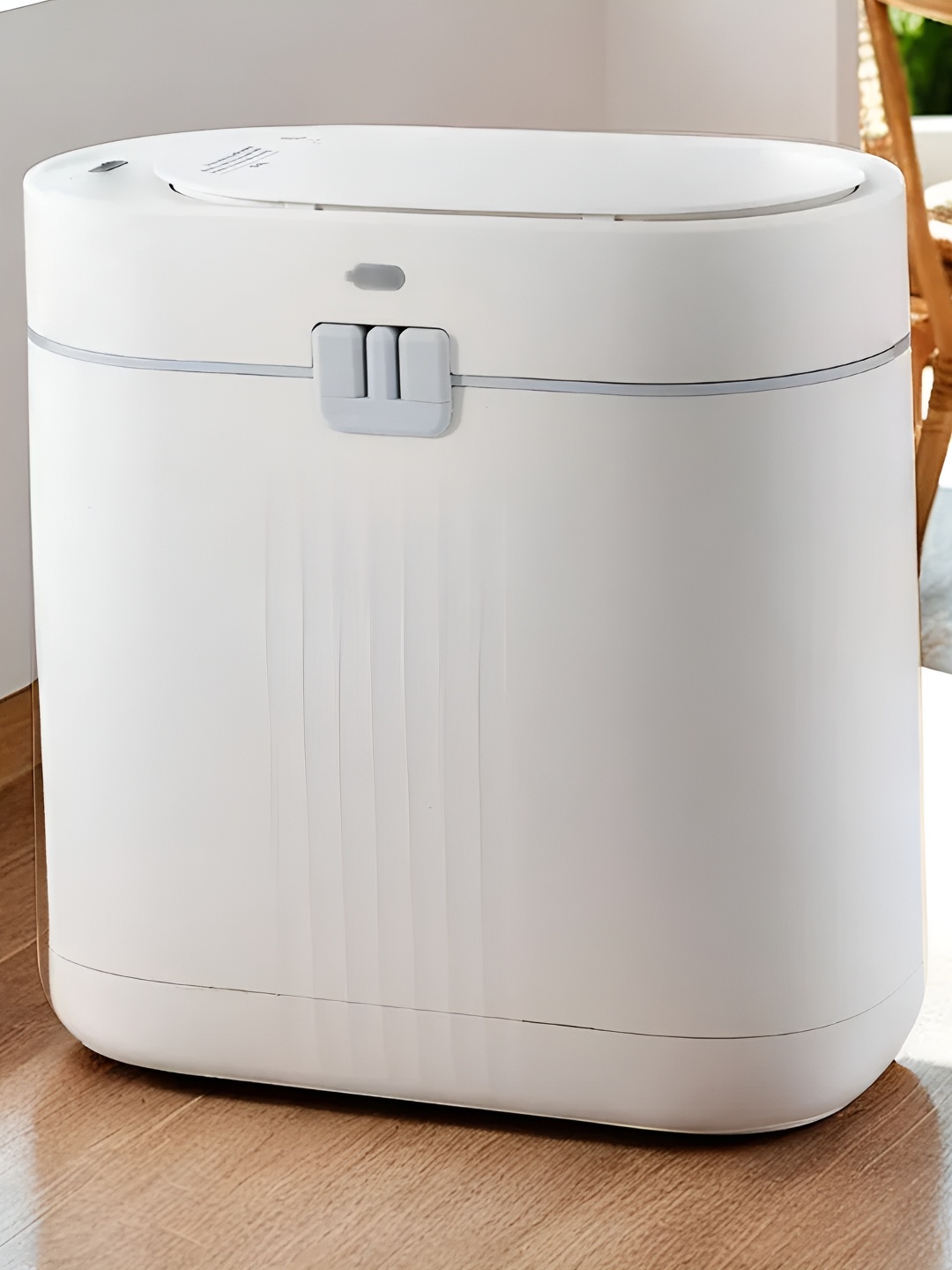 

Savya Home White Self-Design Automatic Sensor Dustbins With Dual Lid - 10 L