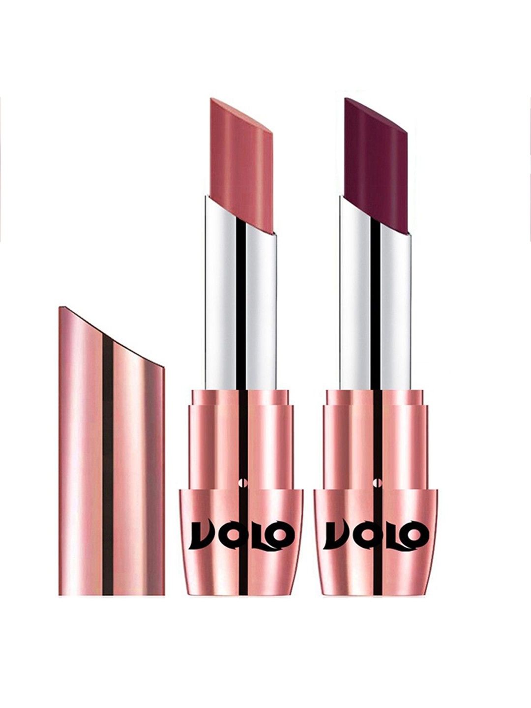 

VOLO Set Of 2 Creme Matte Lipstick - 3.5 g Each - Shades 632-647, Peach