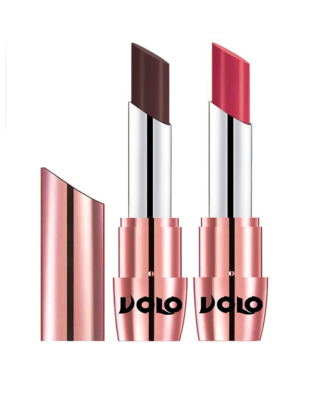 

VOLO Set Of 2 Creme Matte Lipstick 3.5g Each - Pink 635-Chocolate 641