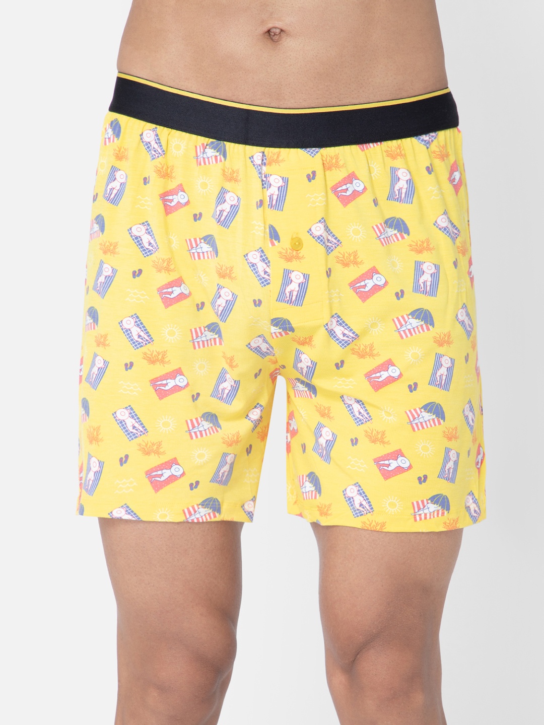 

bummer Printed Micromodal Boxer BOBB01S, Yellow