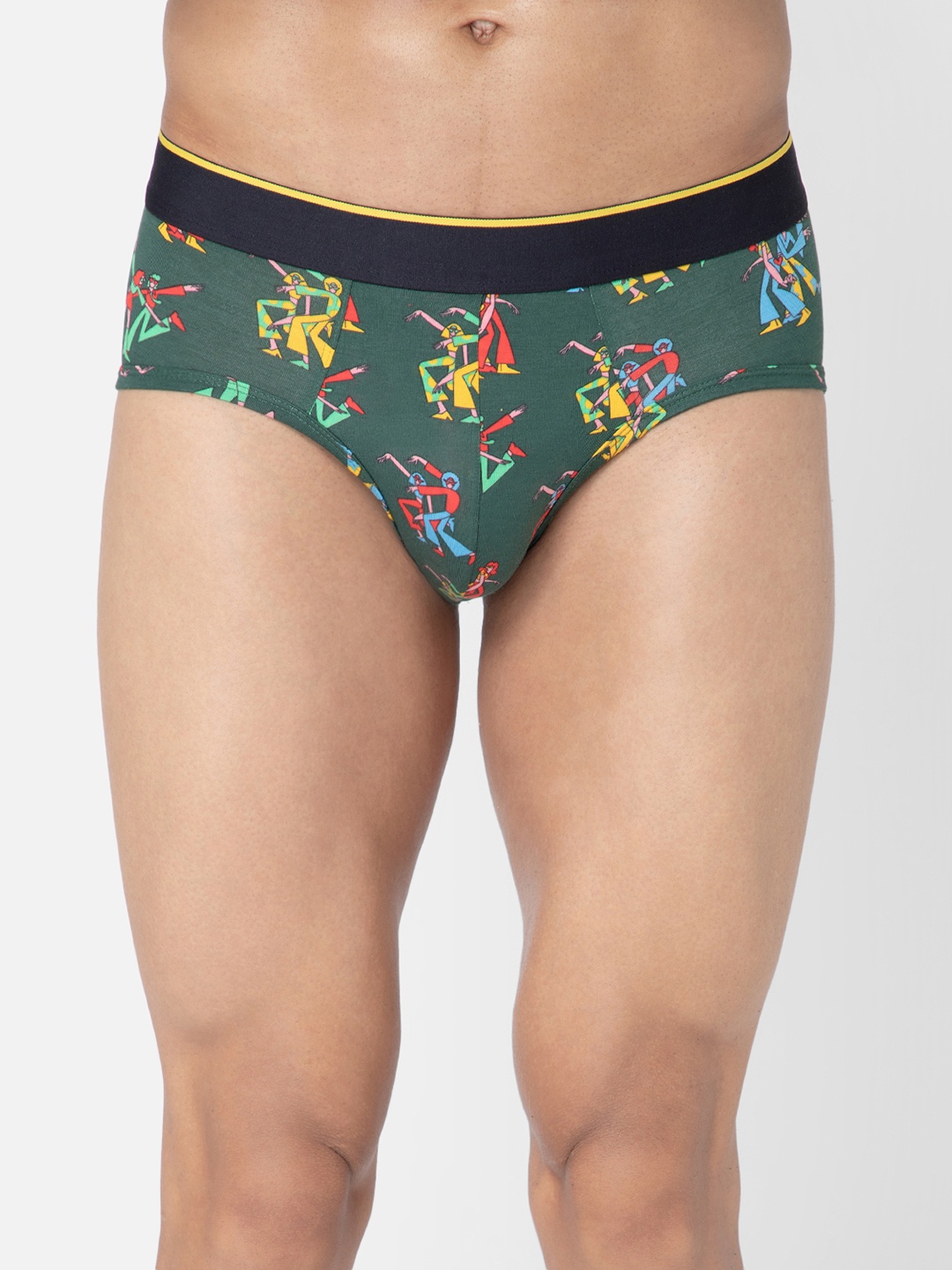 

bummer Printed Mircomodal Basic Briefs BRDIS01S, Green
