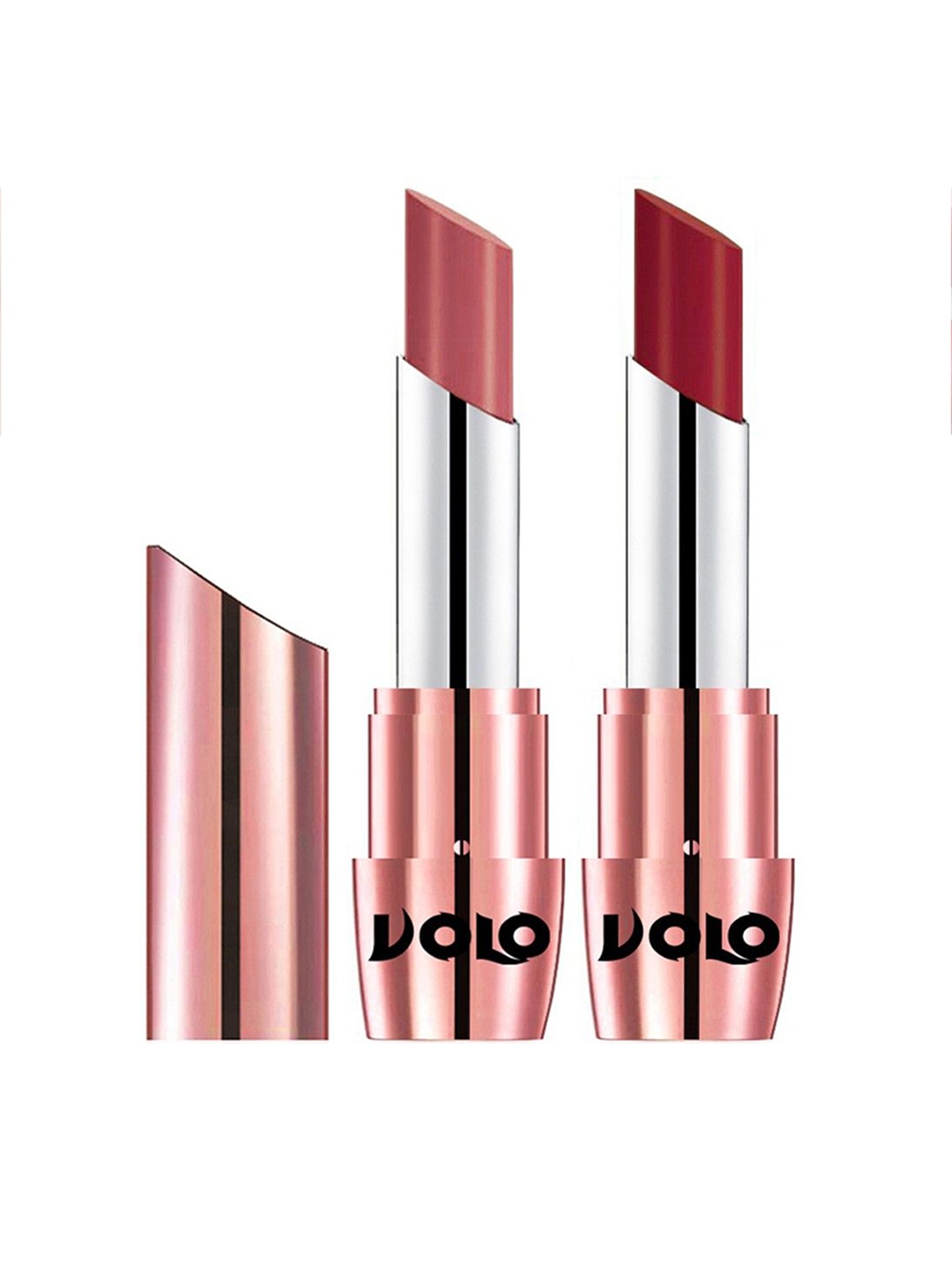 

VOLO Set Of 2 Creme Matte Lipstick 3.5g Each - Light Peach 632-Red 643