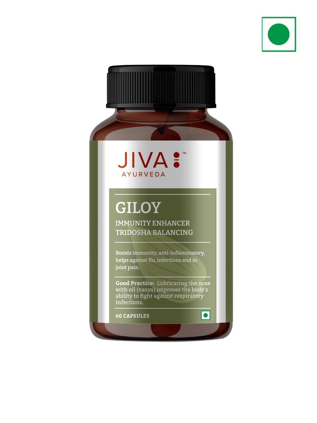 

Jiva Giloy Capsule For Digestion 60 Capsule, White