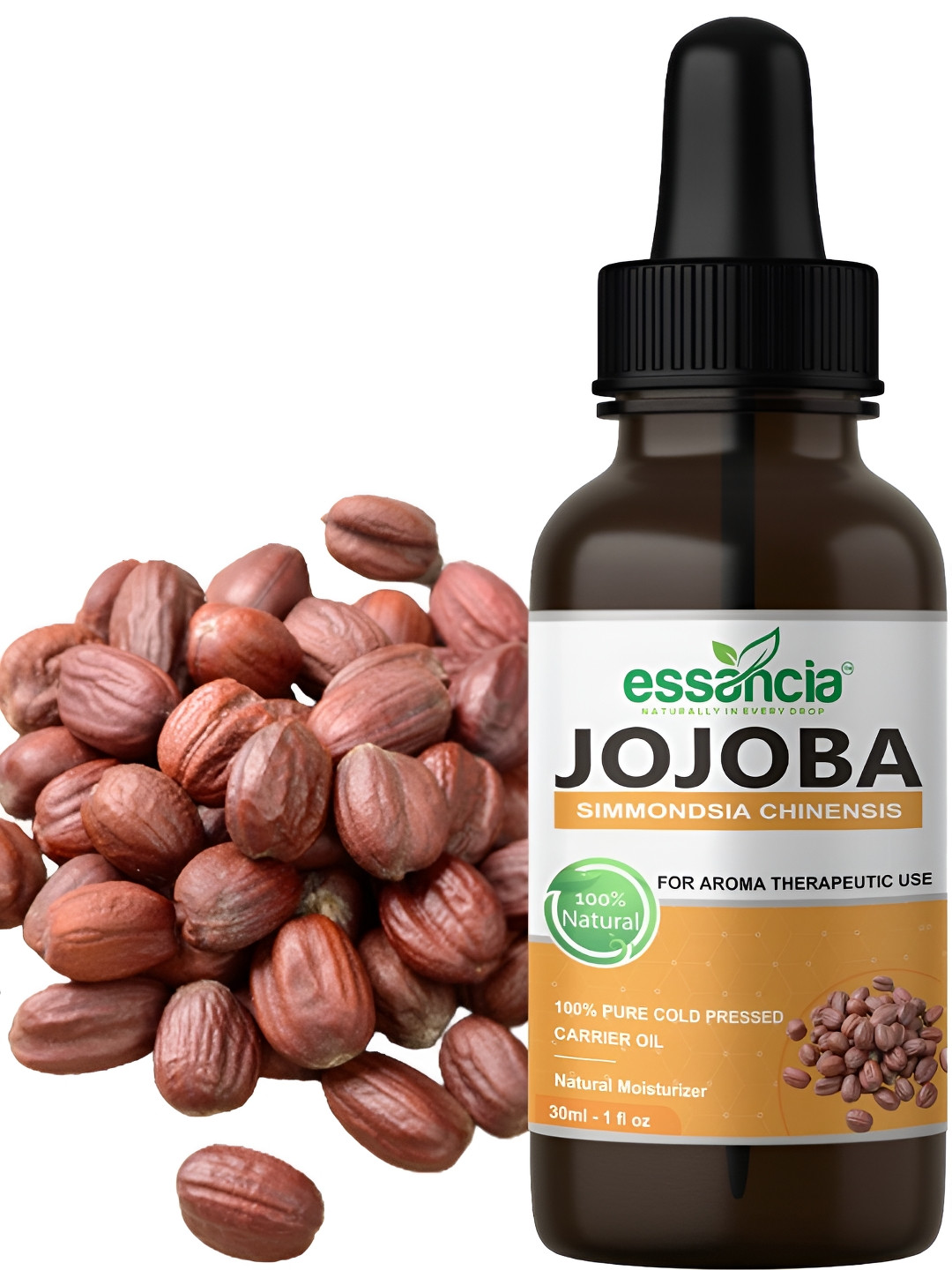 

essancia Jojoba Carrier Oil For Skin & Hair - 30ML, Brown