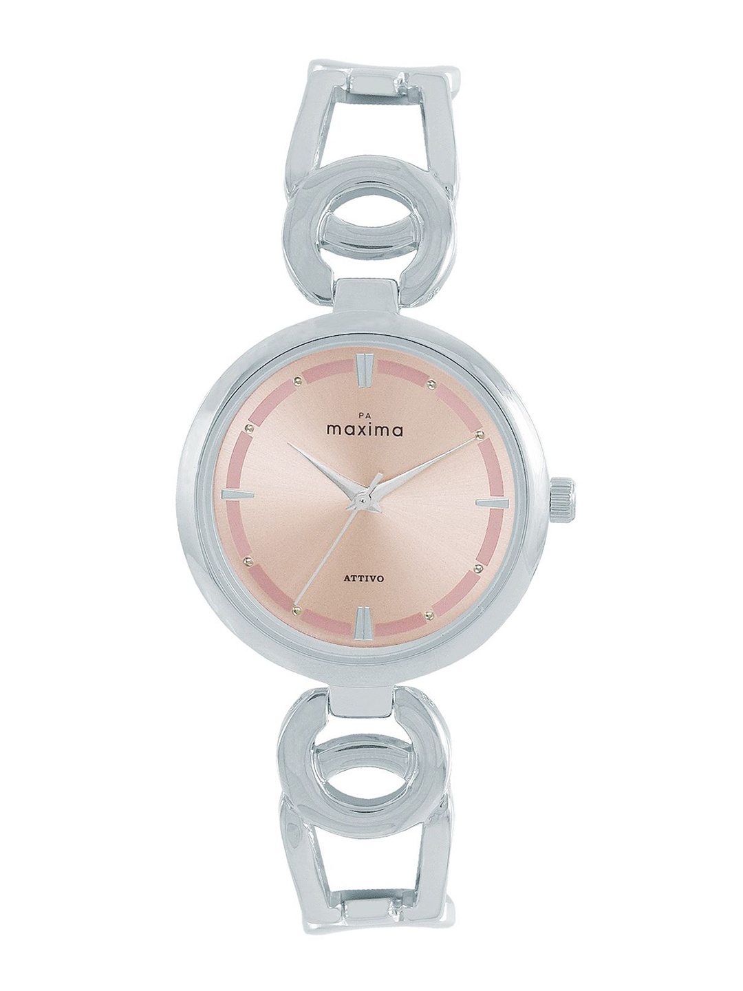 

maxima Women Embellished Dial & Straps Analogue Watch 67971BMLI, Pink