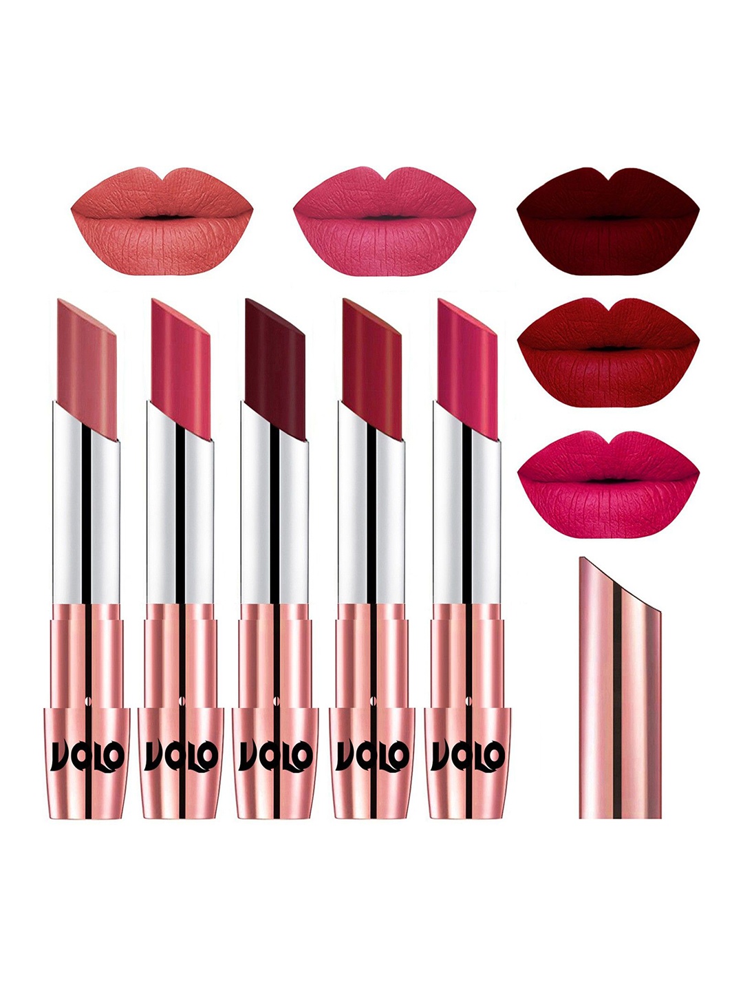 

VOLO Set Of 5 Creme Matte Lipsticks, Multi