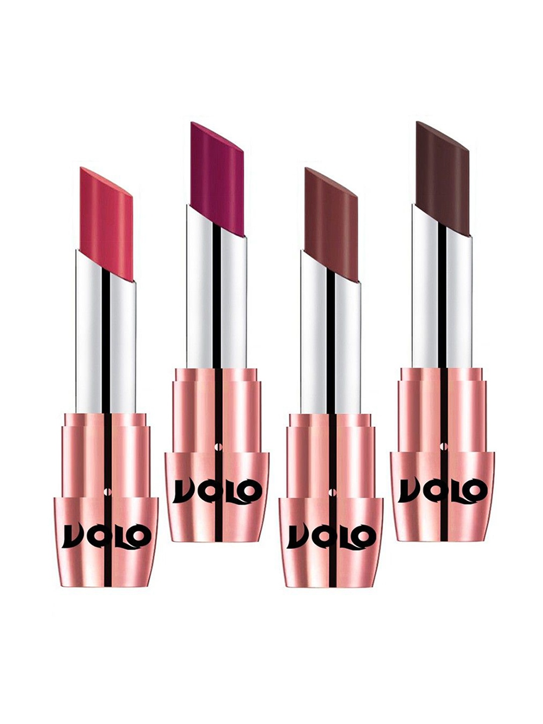 

VOLO Set Of 4 Creme Matte Lipstick 3.5g Each - Magenta-Coffee-Pink-Chocolate