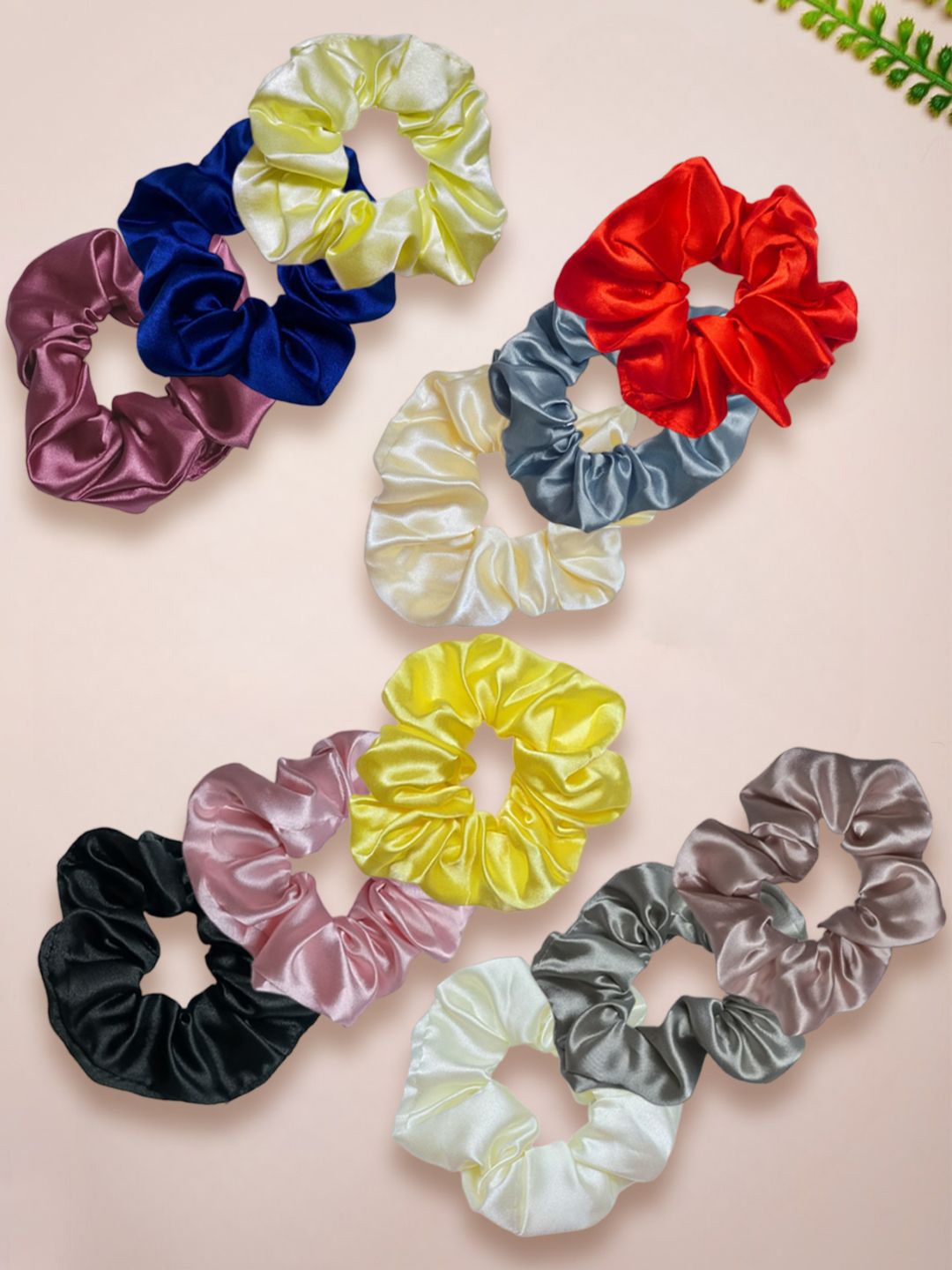 

fabula Set of 12 Women Ponytail Holders, Grey