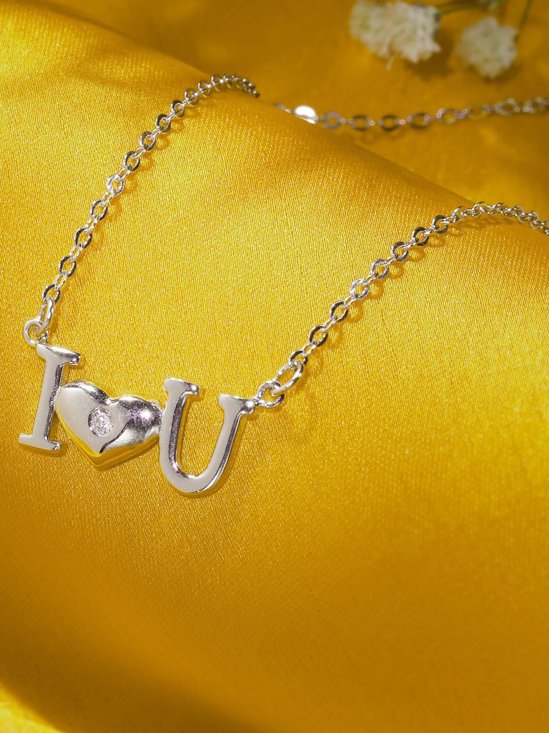 

DEESSA 925 Sterling Silver Rhodium-Plated Contemporary Chain
