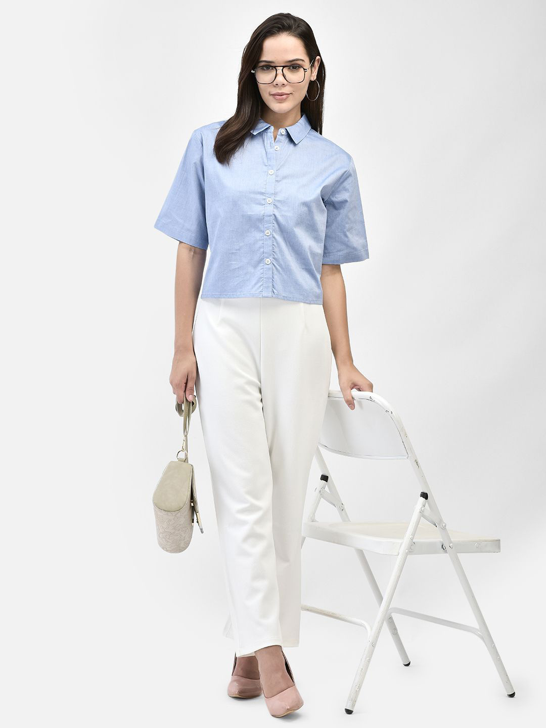

FUTURO Shirt Style Top, Blue