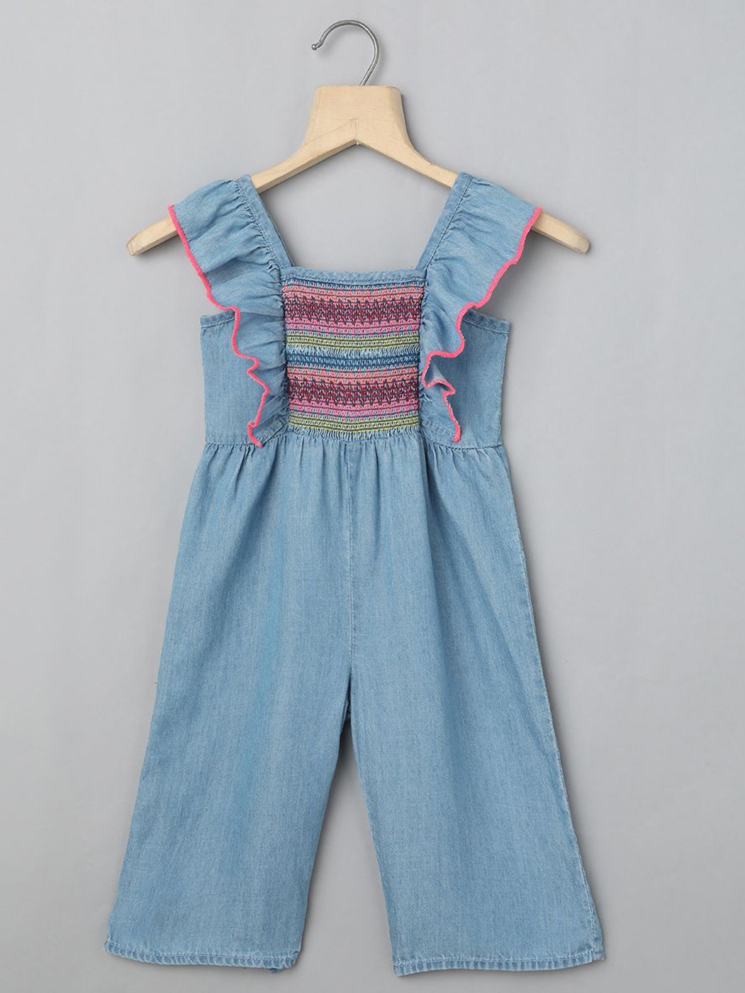 

Sweetlime By AS Girls Square Neck Jumpsuit, Blue