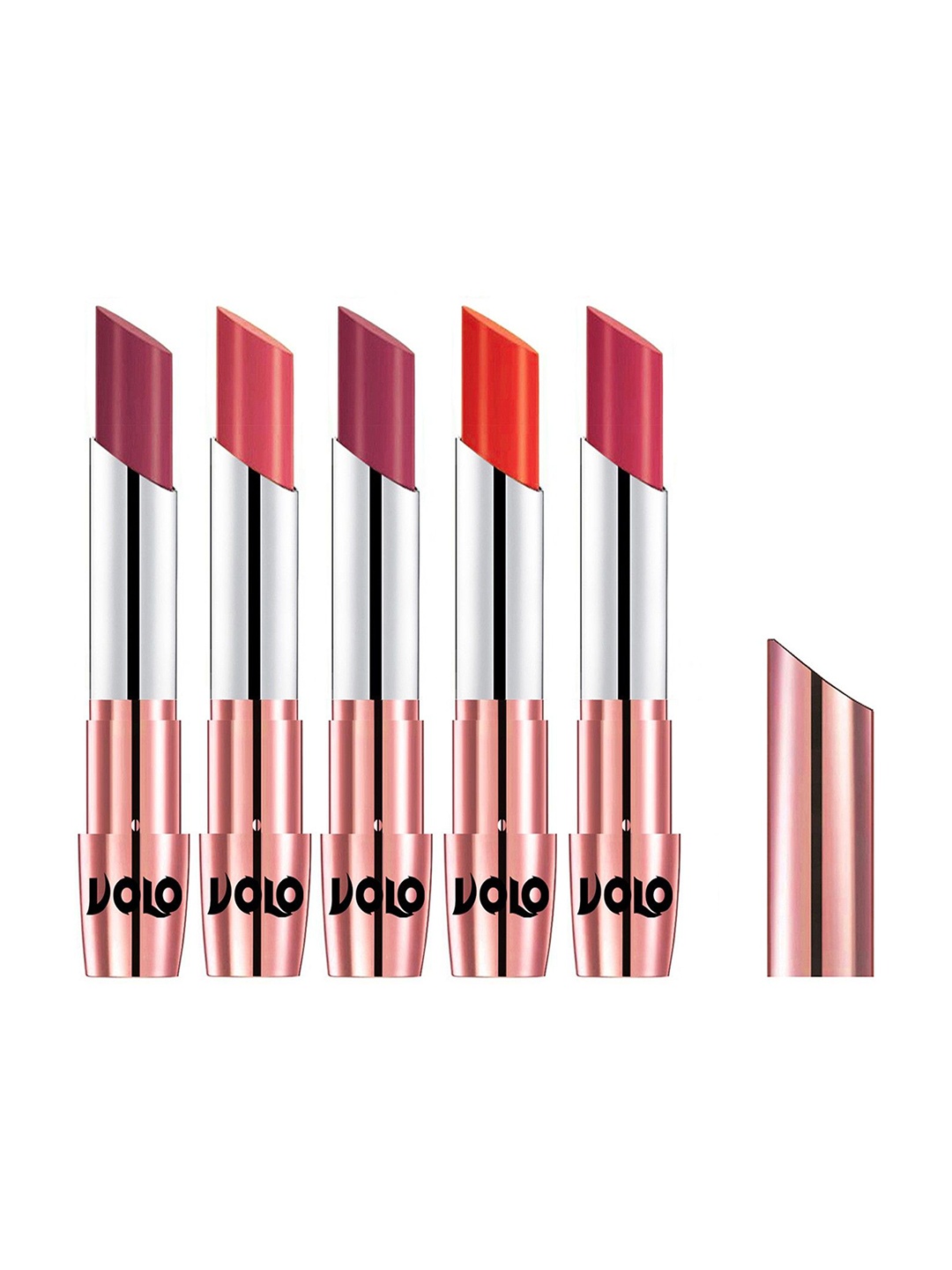 

VOLO Set Of 5 Creme Matte Lipstick - 3.5g Each - 31-37-38-39-41, Multi