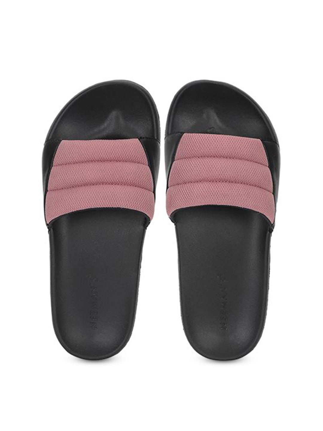 

NEEMANS Women Colourblocked Synthetic Sliders, Black