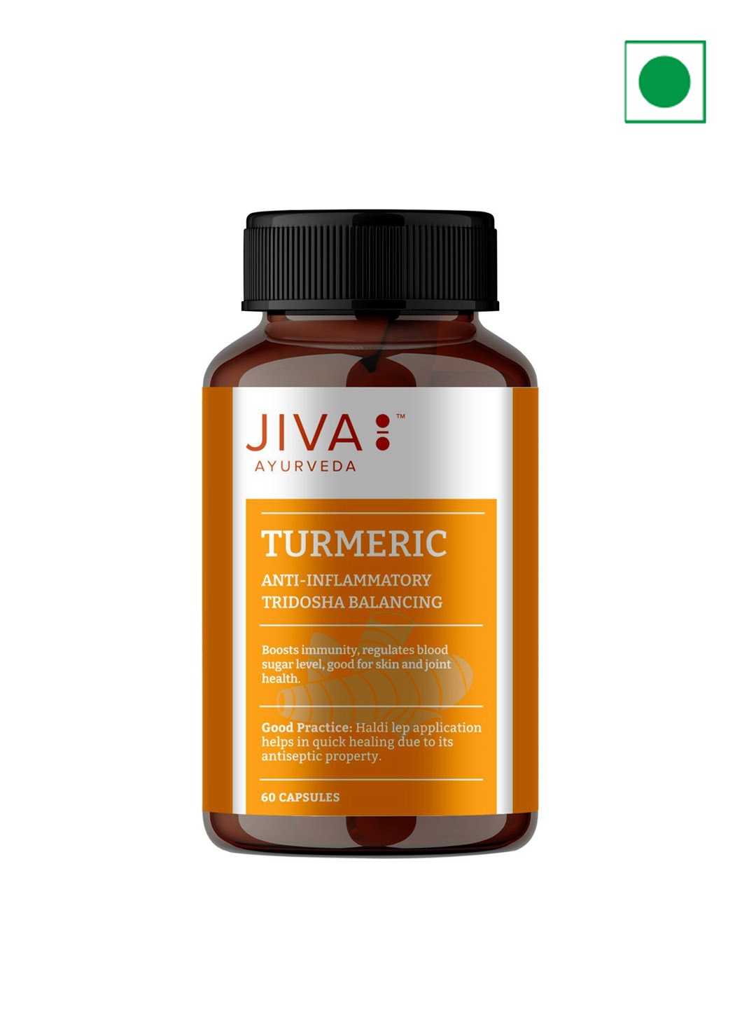 

Jiva Turmeric Capsules For Immunity 60 Capsule, Yellow