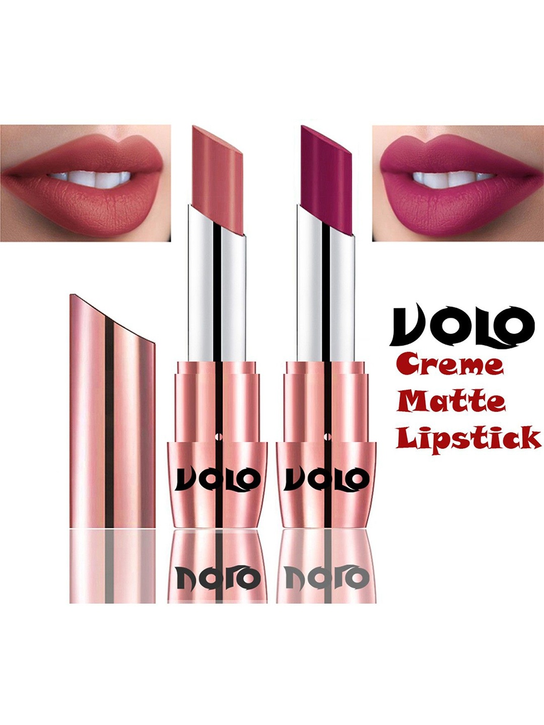 

VOLO Set Of 2 Creme Matte Lipstick - 3.5g Each - 632-645, Multi