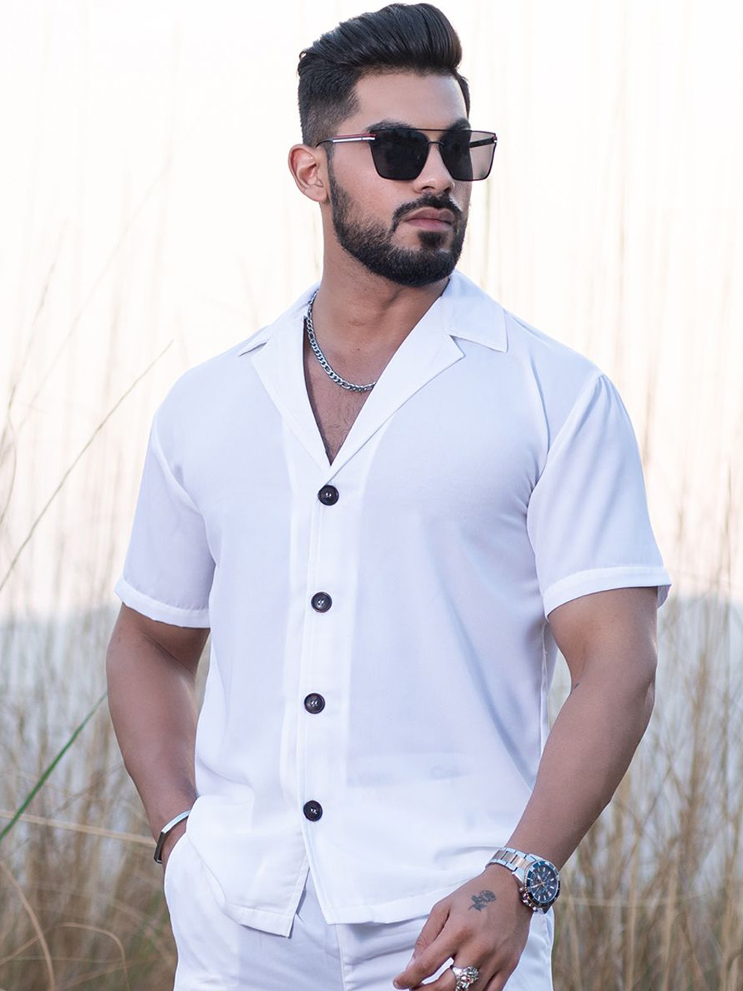 

Tistabene Short Sleeves Shirt With Trousers Co-Ords, White