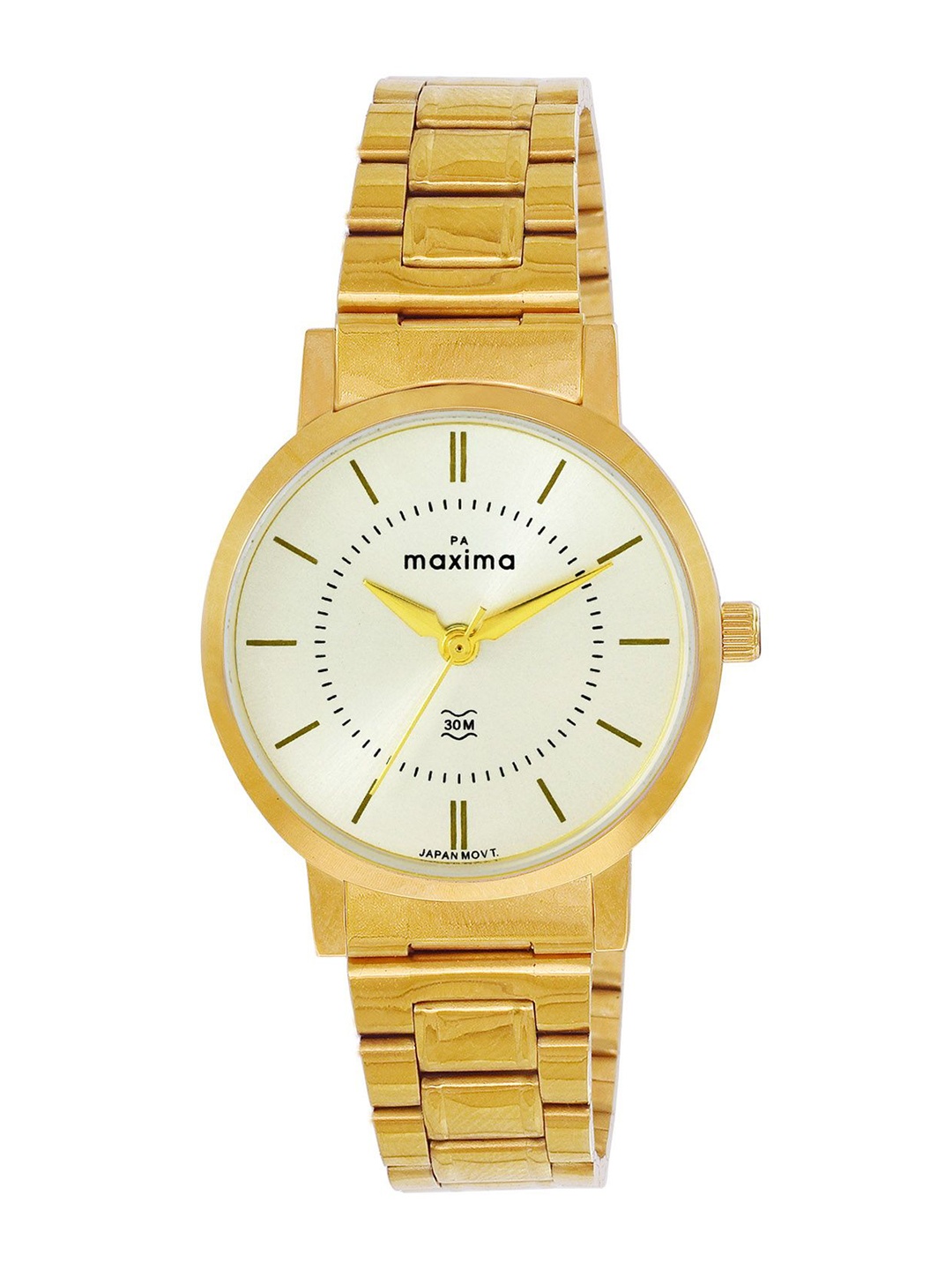 

maxima Women Dial & Stainless Steel Straps Analogue Watch 69536CMLY, Silver