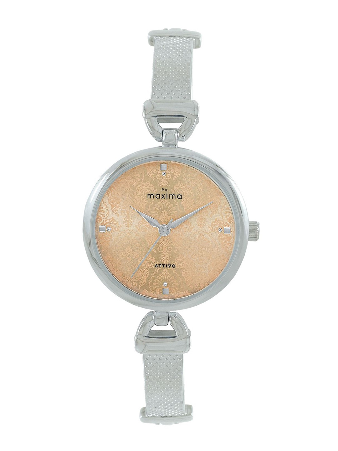 

maxima Women Embellished Dial & Straps Analogue Watch 67961BMLI, Rose gold