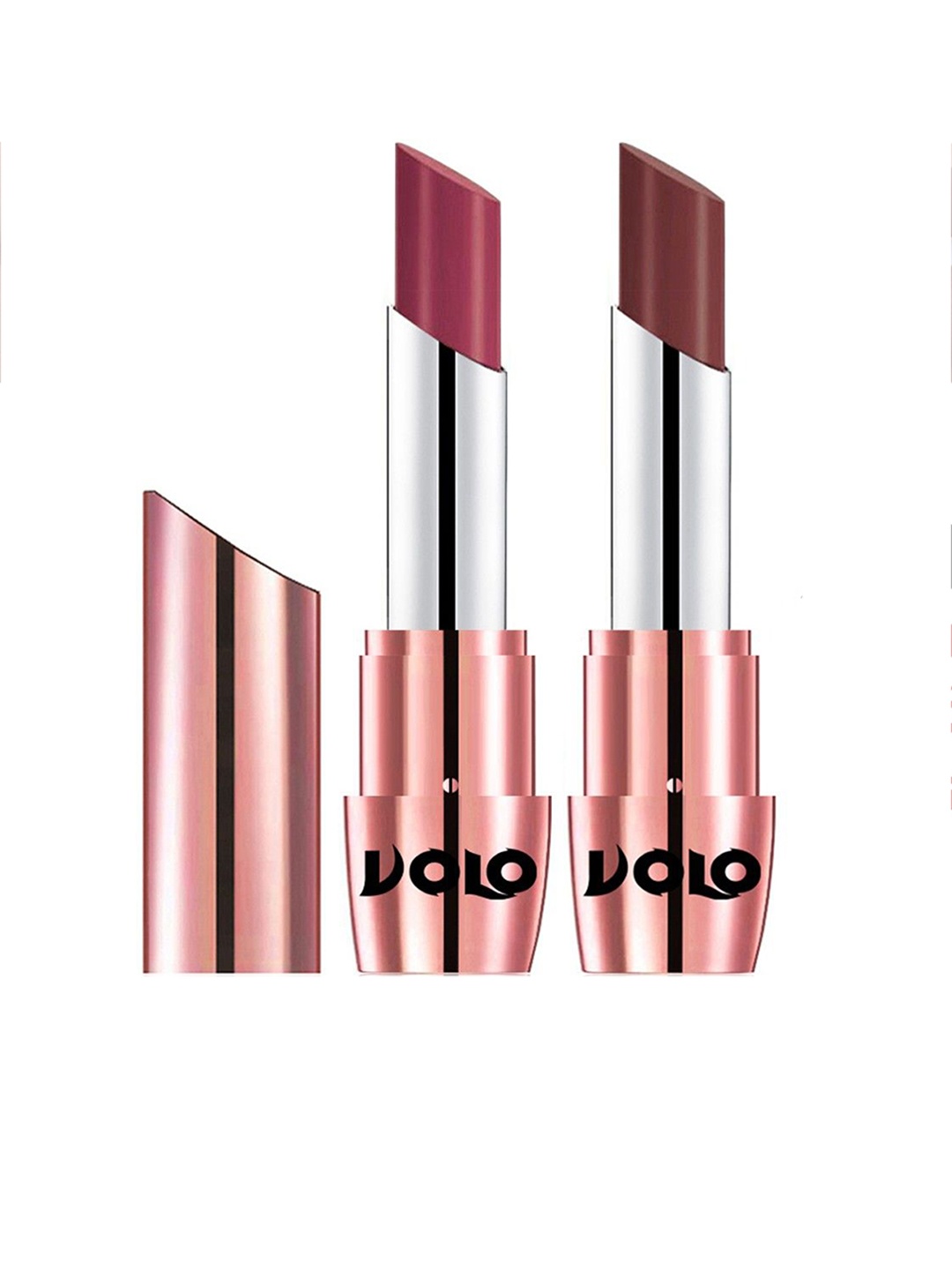 

VOLO Set Of 2 Creme Matte Lipstick - 3.5 g Each - Cherry 631 & Coffee 634, Red