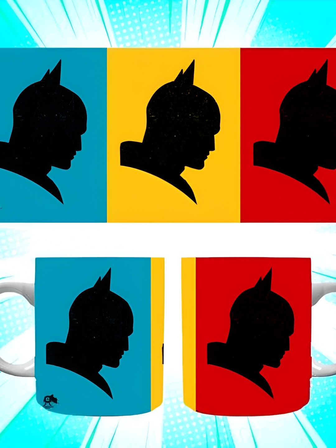 

Entertainment Store Blue& Red Batman Printed Ceramic Coffee Mug 325ml
