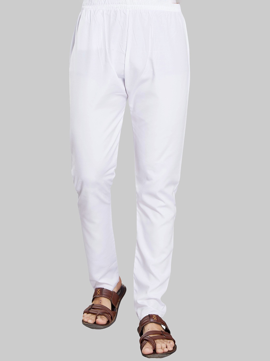 

DIVISIVE Men Slim-Fit Pyjama, White