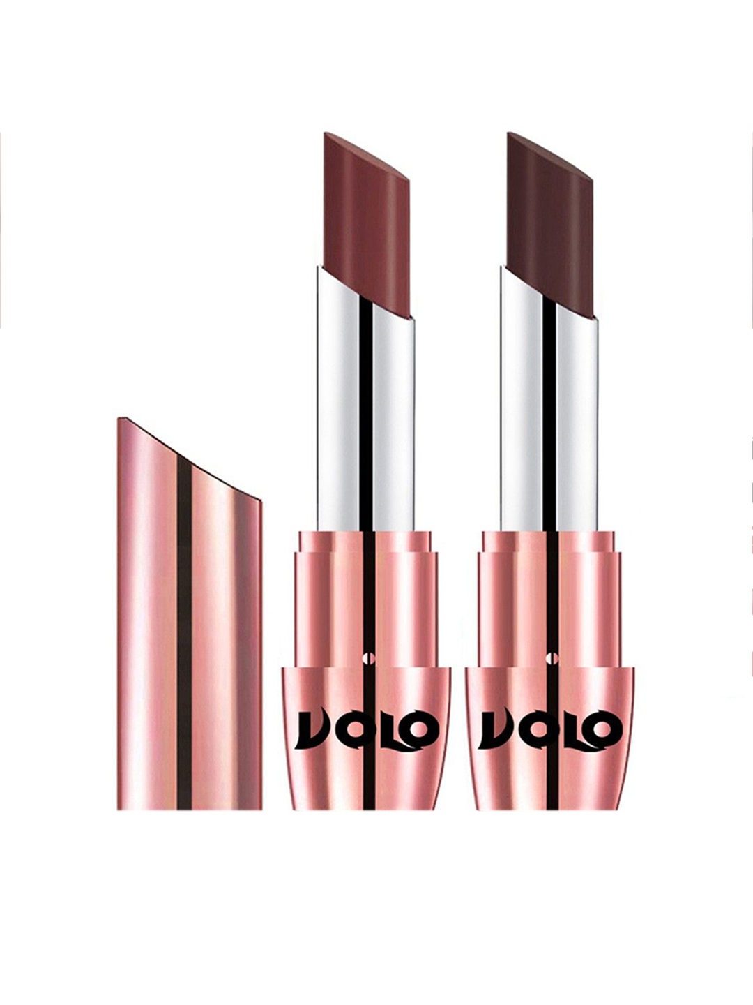 

VOLO Set Of 4 Creme Matte Lipstick 3.5g Each- Coffee 634- Chocolate 635, Brown