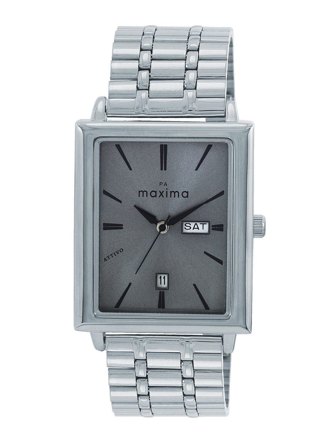 

maxima Men Dial & Stainless Steel Straps Analogue Watch 67533CMGI, Grey