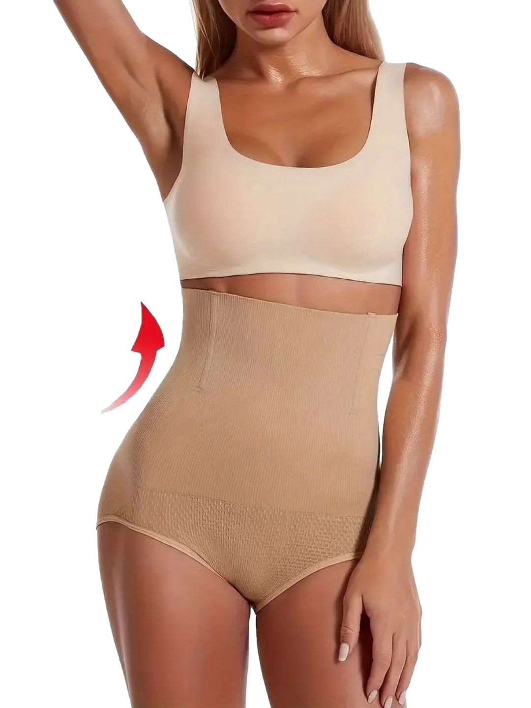 

Poftik Cotton Tummy & Hips Shapewear, Beige