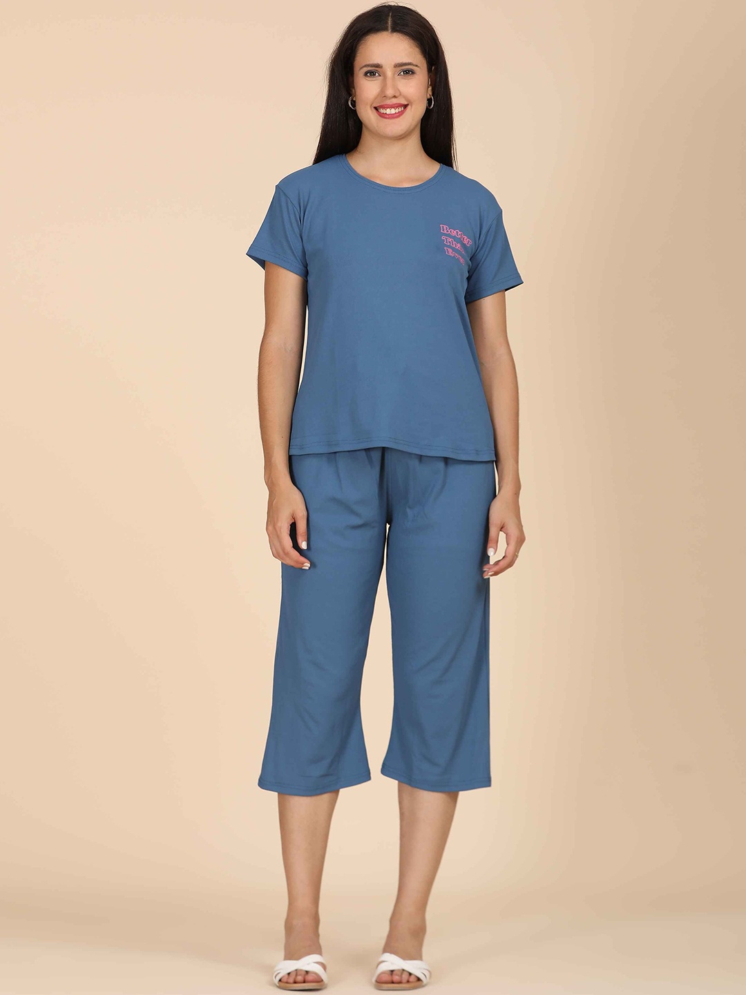 

GOLDSTROMS Printed Night Suit, Blue
