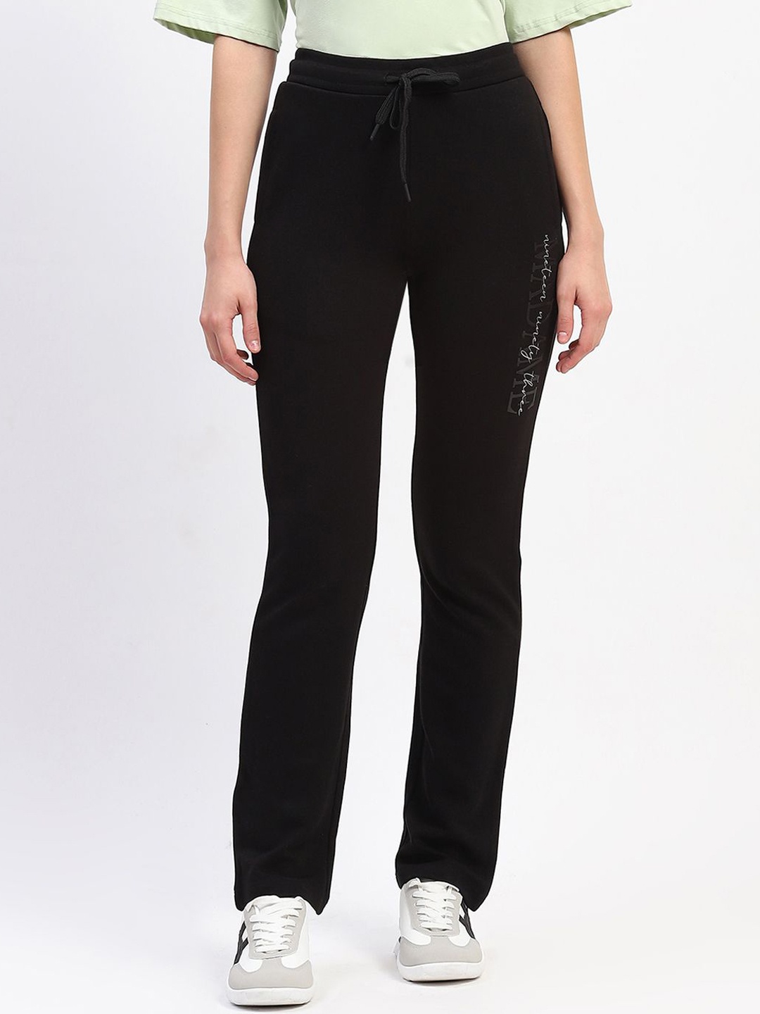 

Madame Women Relaxed-Fit Track Pants, Black