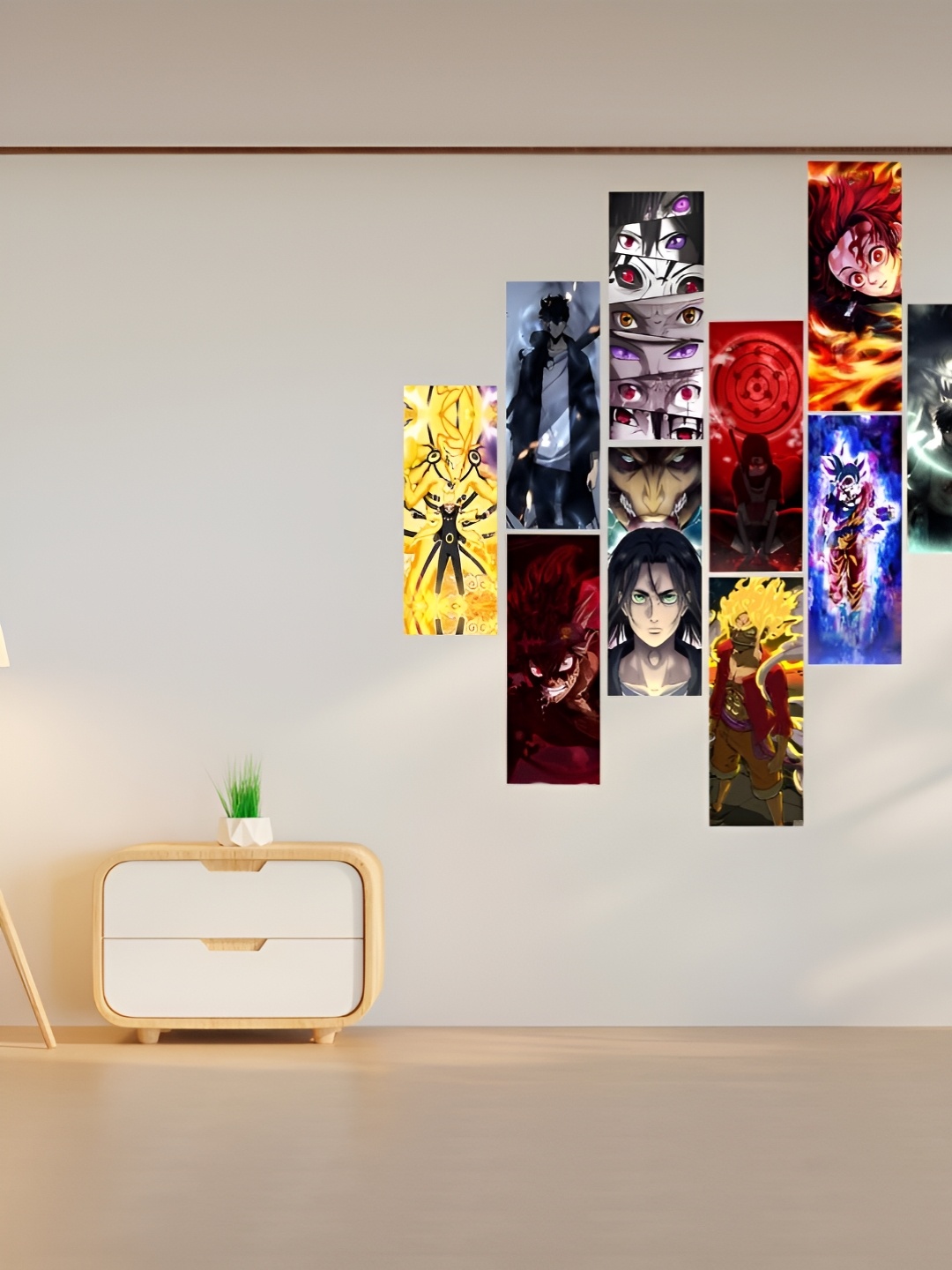 

CVANU Blue & Yellow 12 Pieces Graphic Printed Wall Posters