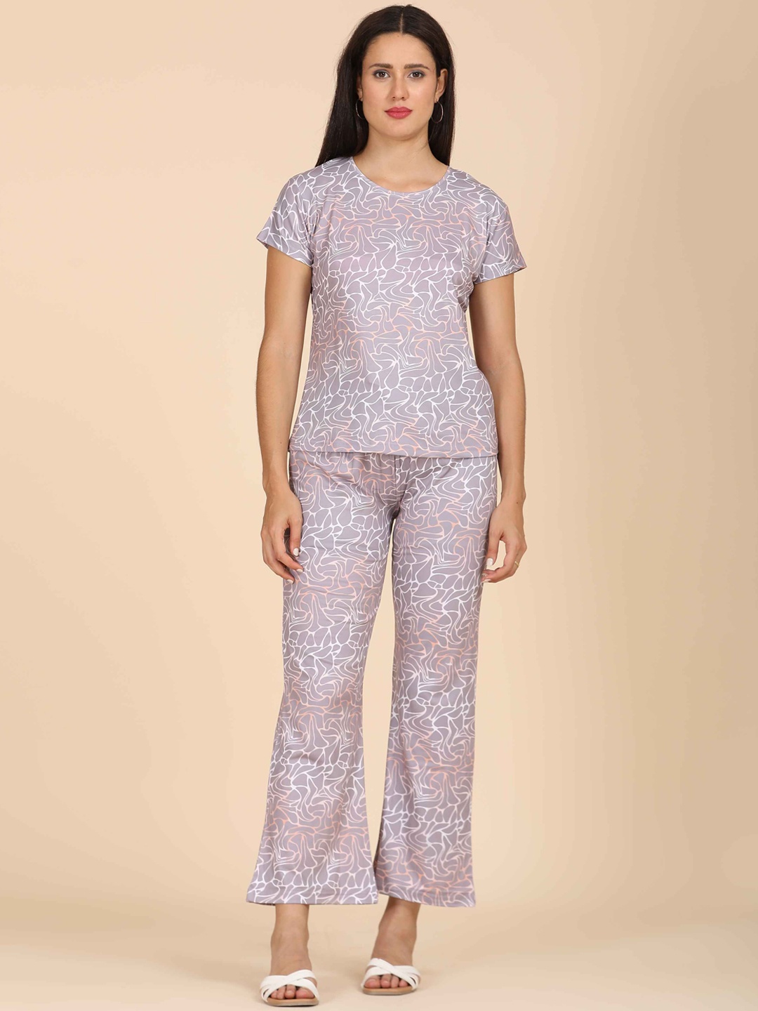 

GOLDSTROMS Abstract Top With Trouser Co-Ords, Grey