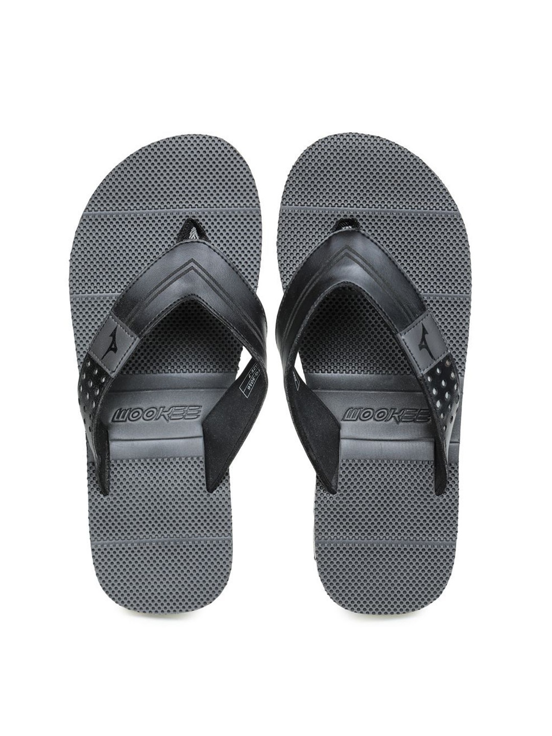 

ABROS Men Printed Thong Flip-Flops, Grey