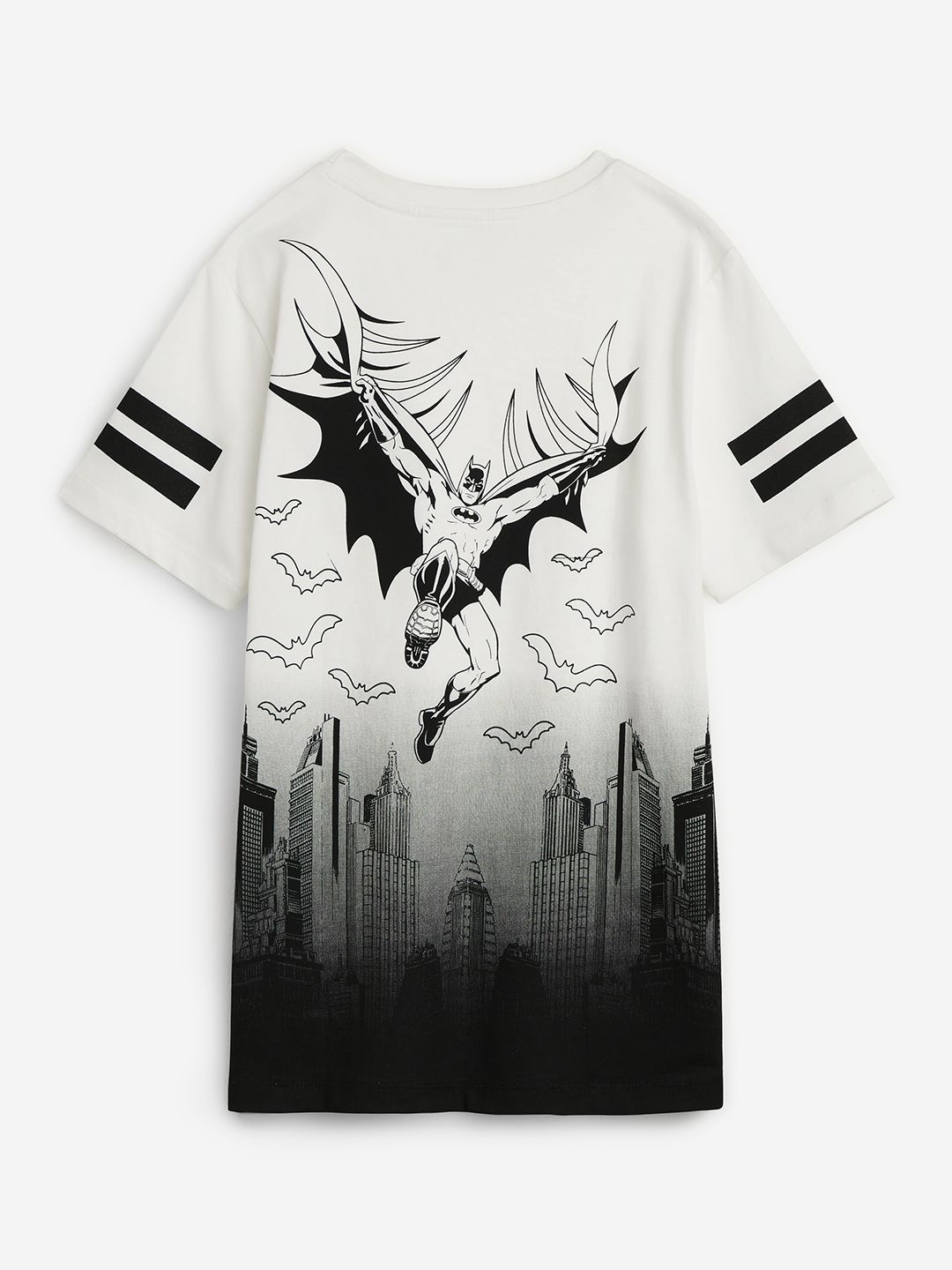 

The Souled Store Boys Superhero Printed Round Neck Cotton T-Shirt, White