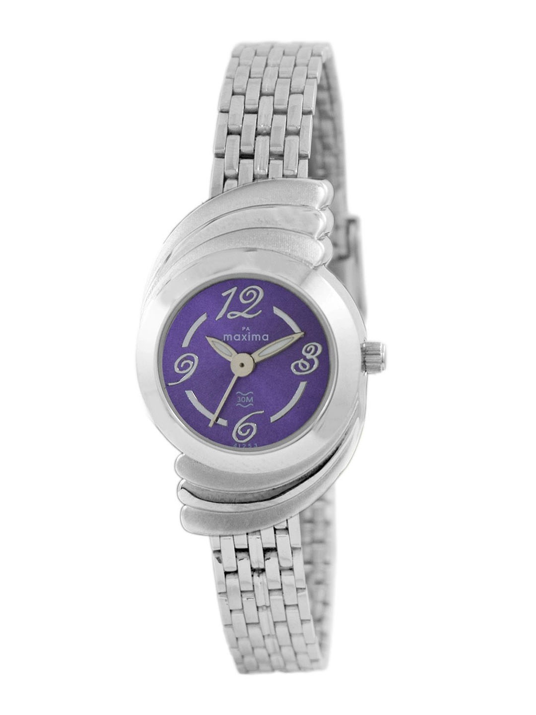 

maxima Women Dial & Stainless Steel Straps Analogue Watch 41253CMLI, Purple