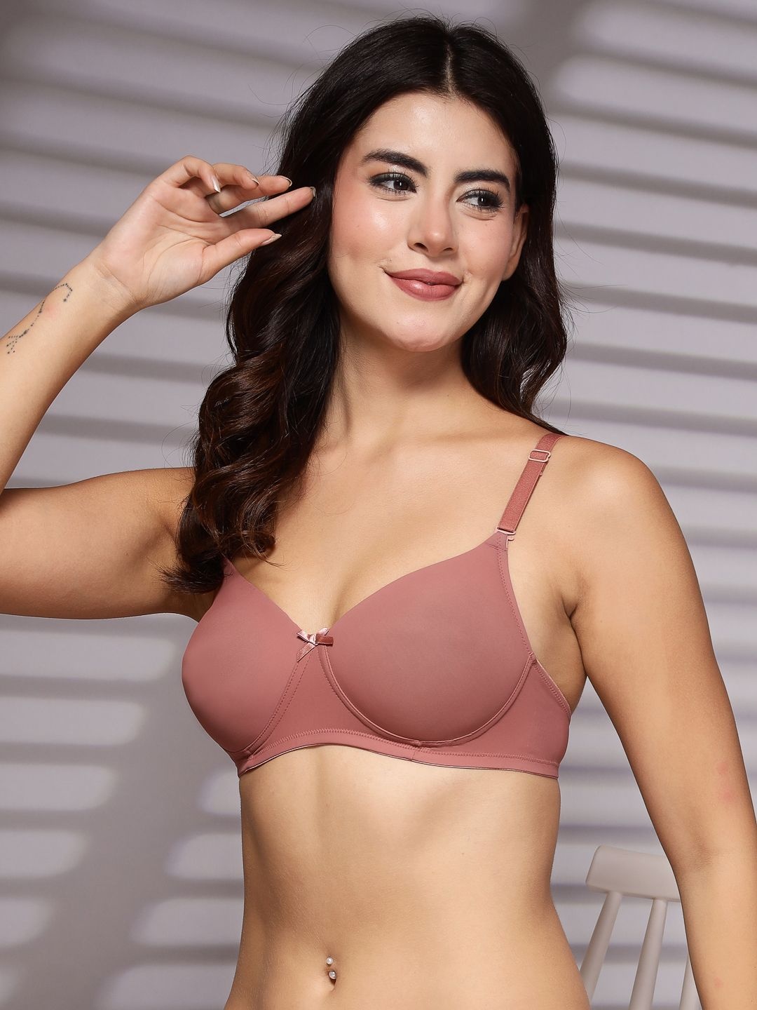 

DressBerry Medium Coverage Lightly Padded Bra, Mauve