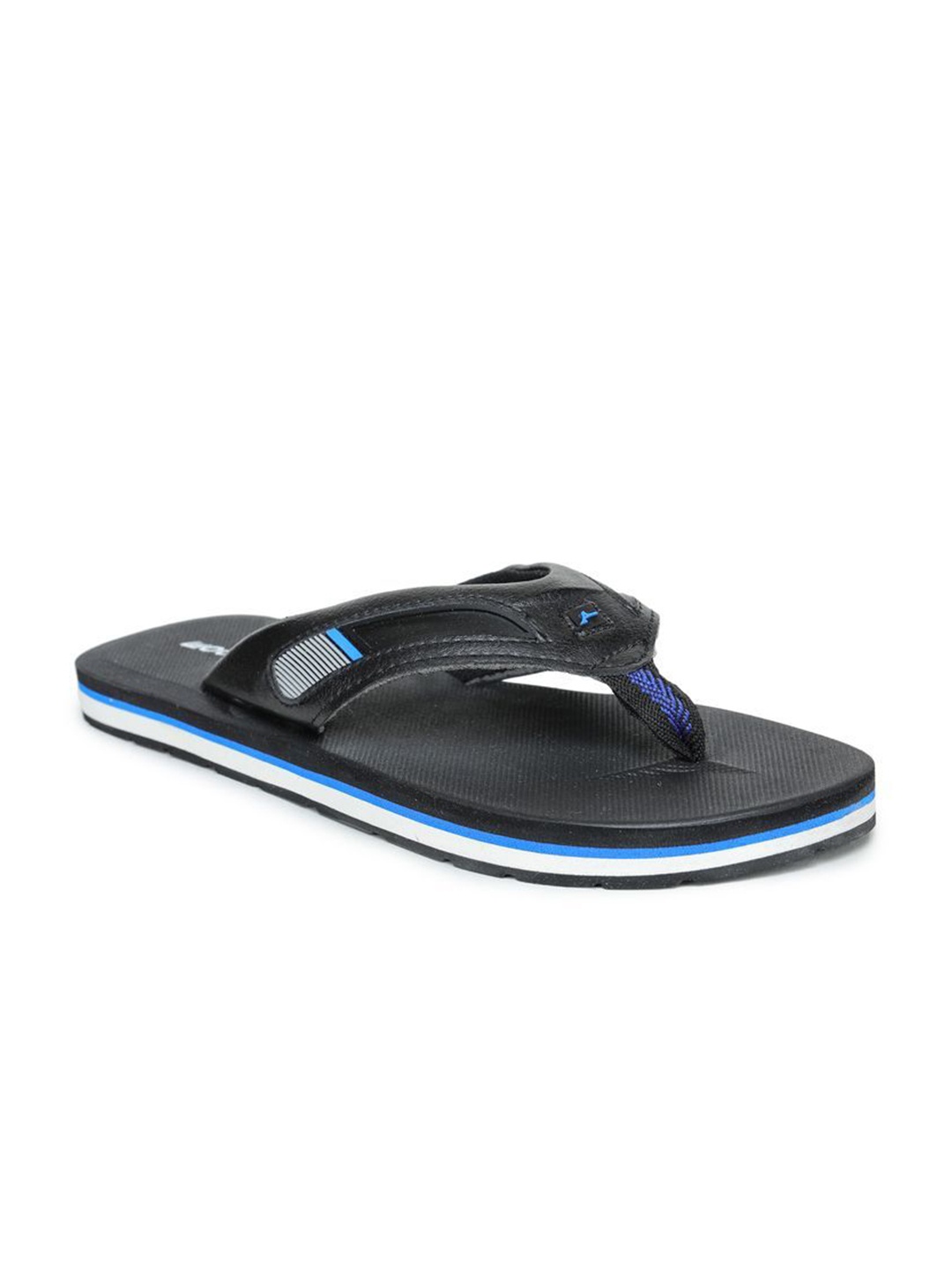 

ABROS Men Colourblocked Thong Flip-Flops, Black