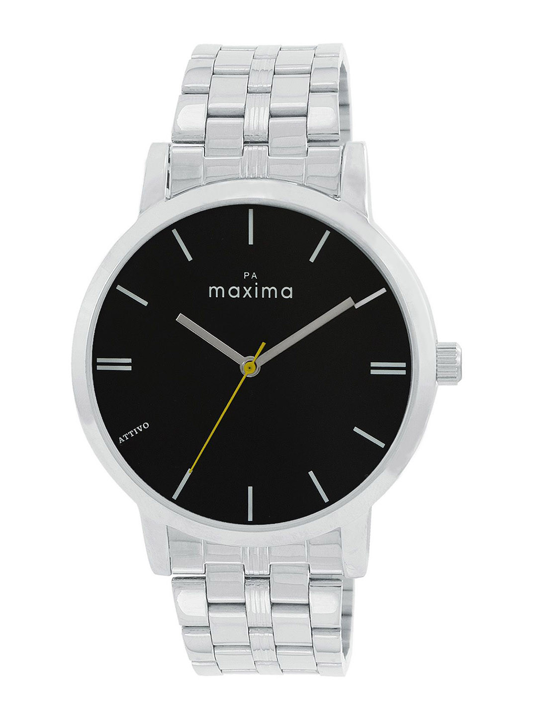 

maxima Men Dial & Stainless Steel Straps Analogue Watch 67013CMGI, Black