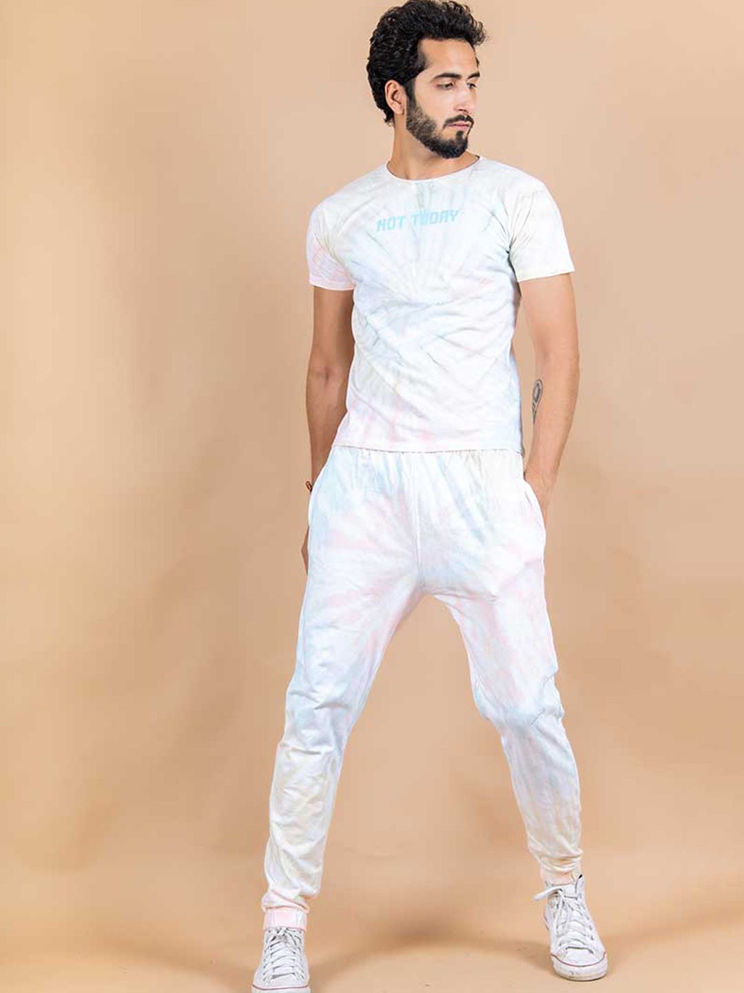 

Tistabene Printed Short Sleeve T-Shirt & Joggers Co-Ord, Pink