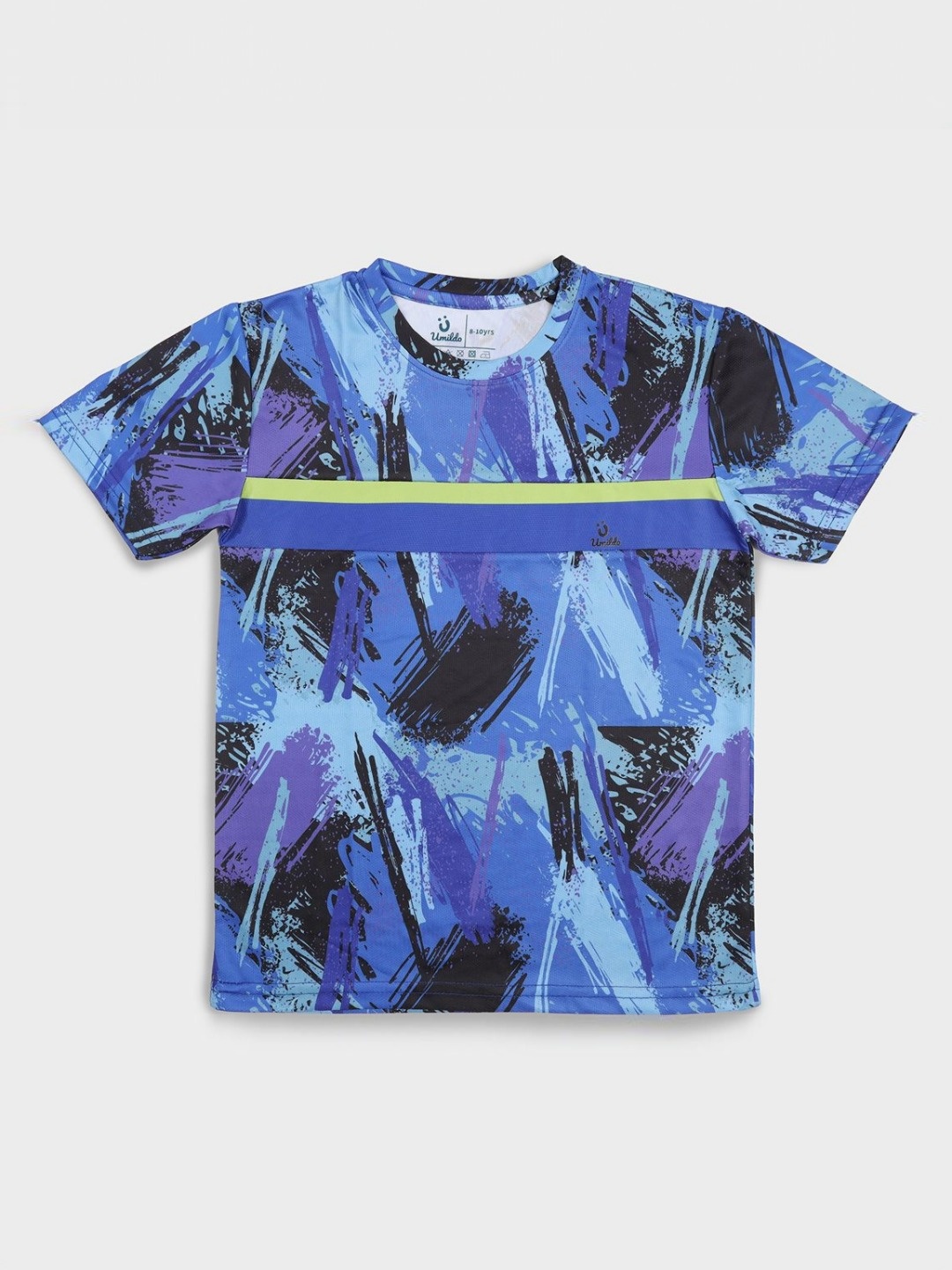 

UMILDO Boys Graphic Printed Round Neck T-Shirt, Purple