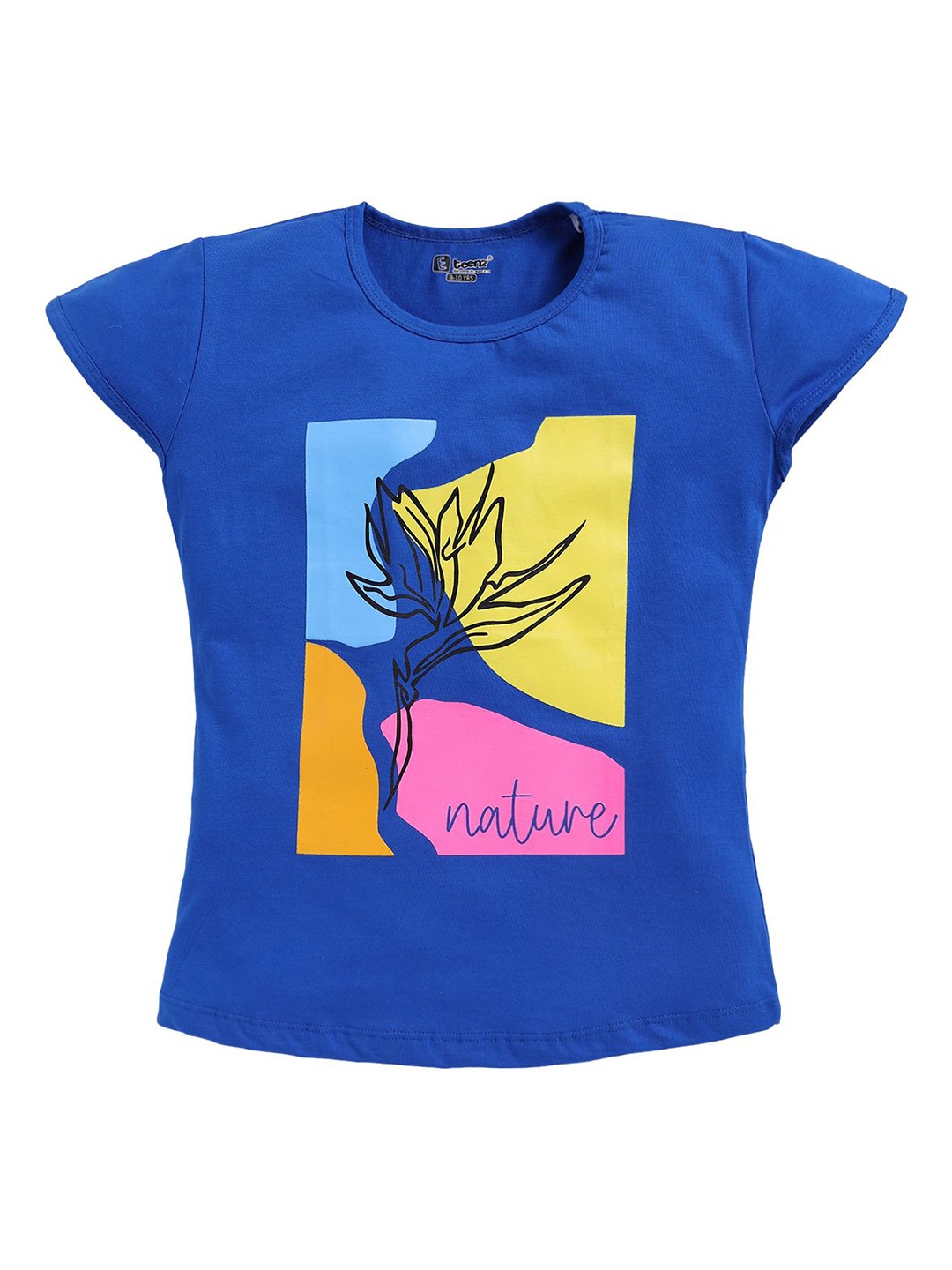 

E-TEENZ Print Cotton Top, Blue