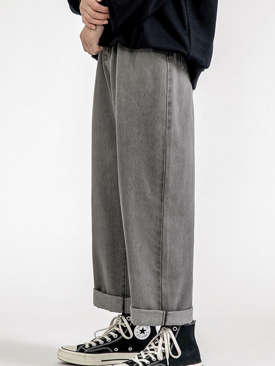 

HERE&NOW Men Regular Fit Light Fade Jeans, Grey